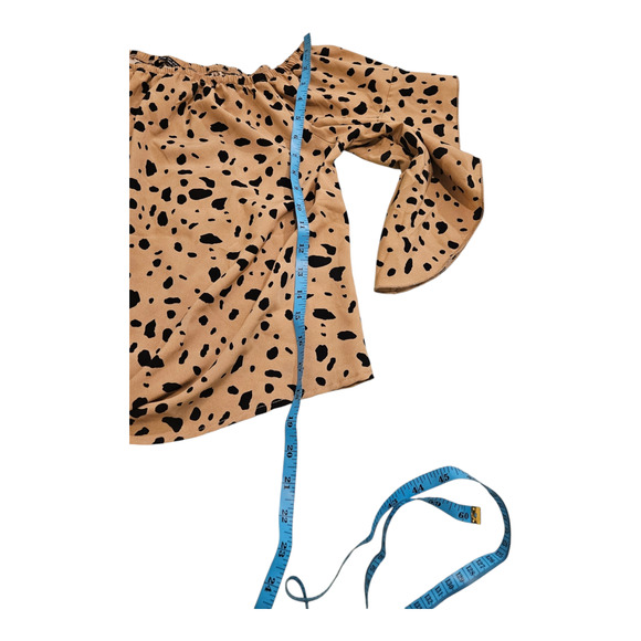 Shein Large Animal Print Short Sleeve Shirt - Picture 6 of 7